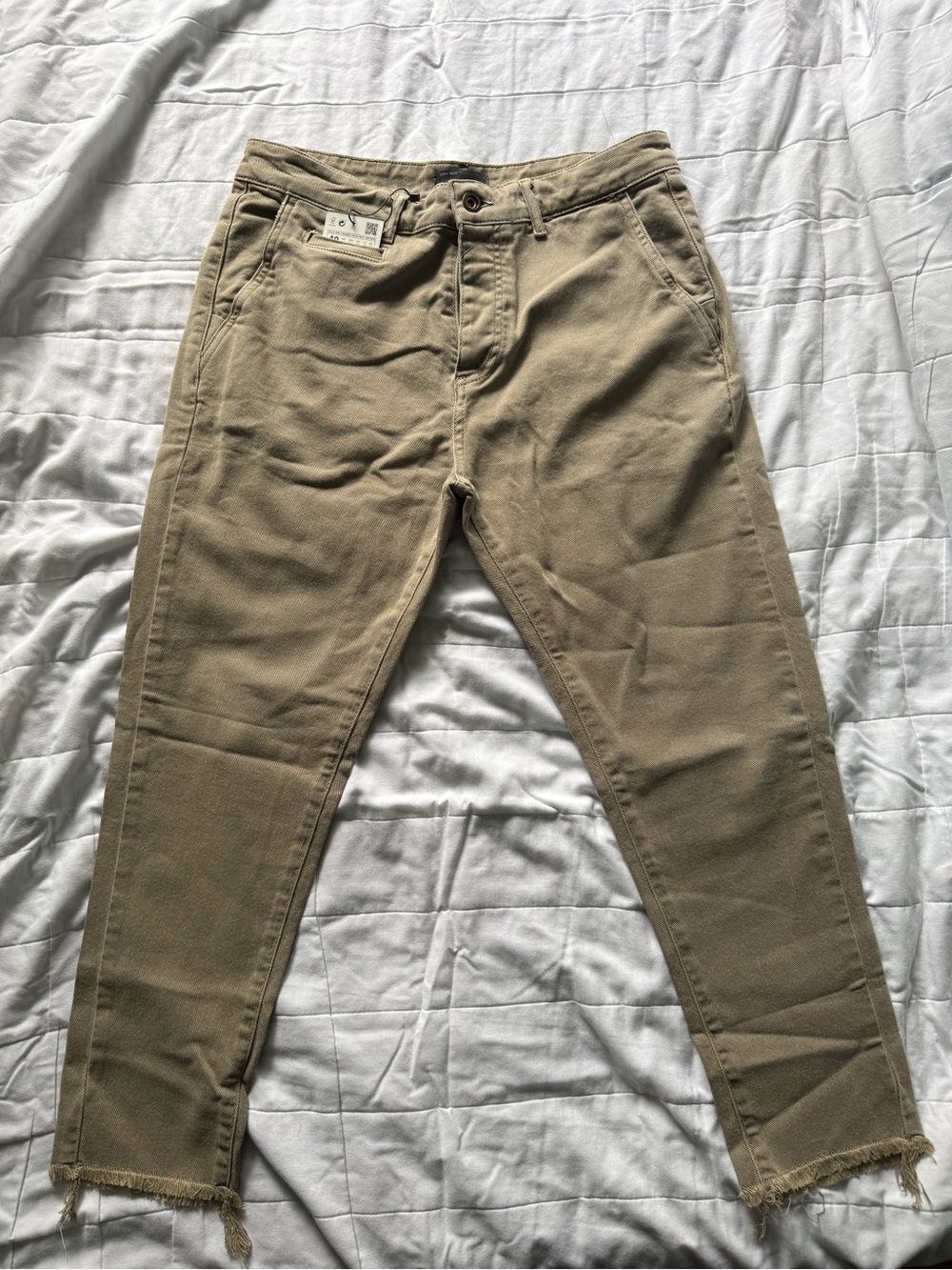 Zara Men's Tan Slim Chinos